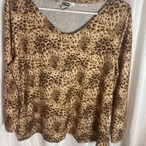 Vintage cheetah print blouse E. c. Designs